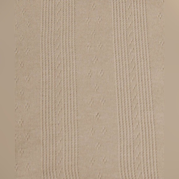 🆕🤍 Lululemon Cotton Pointelle Cropped Cami Tank - Sheer Oak - Picture 3 of 9